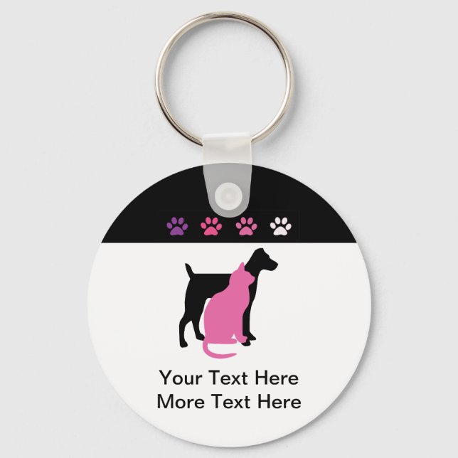Pet Care Business Keychains (Front)