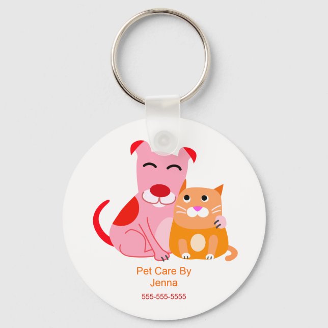 Pet Care Promotional Keychain (Front)