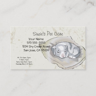 Pet Care Service Business Card