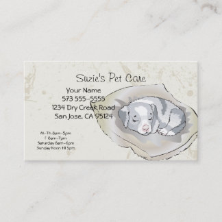 Pet Care Service Business Card