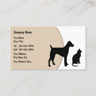 Pet Care Services Modern Design Business Card