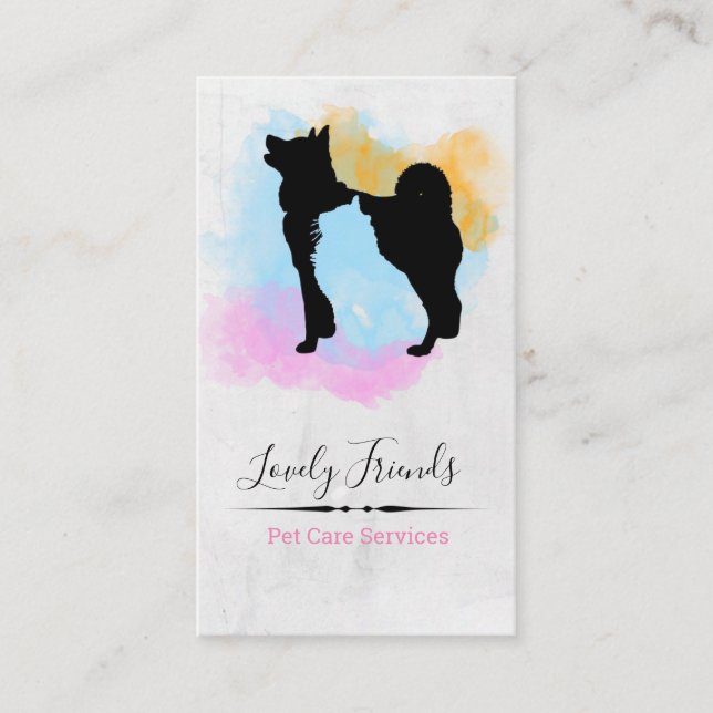 Pet Care Services/ Sitting services Business Card (Front)