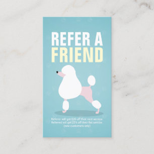 Pet Care Sitting Bathing & Grooming Referral Card