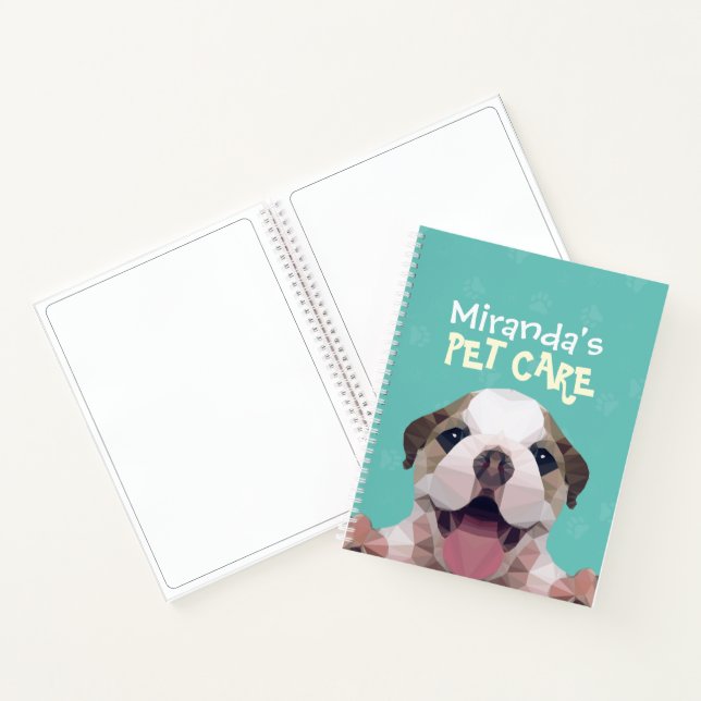 Pet Care Sitting Bathing Grooming Salon Food Shop Notebook (Inside)