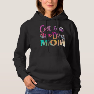 Pet Cat Dog Mom  For Women Mothers Day Hoodie