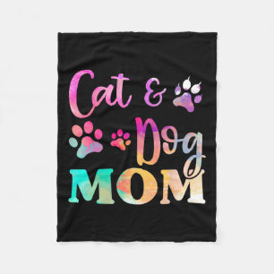 Pet Cat Dog Mom Shirt For Women Fleece Blanket