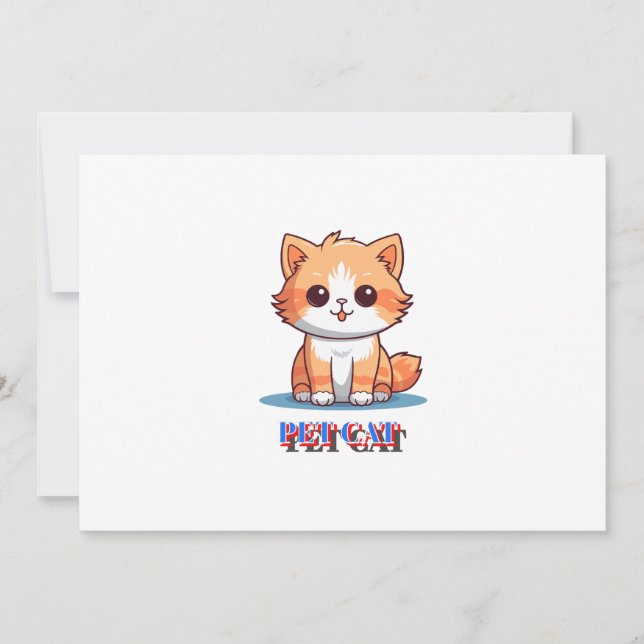 Pet Cat Invitation (Front)