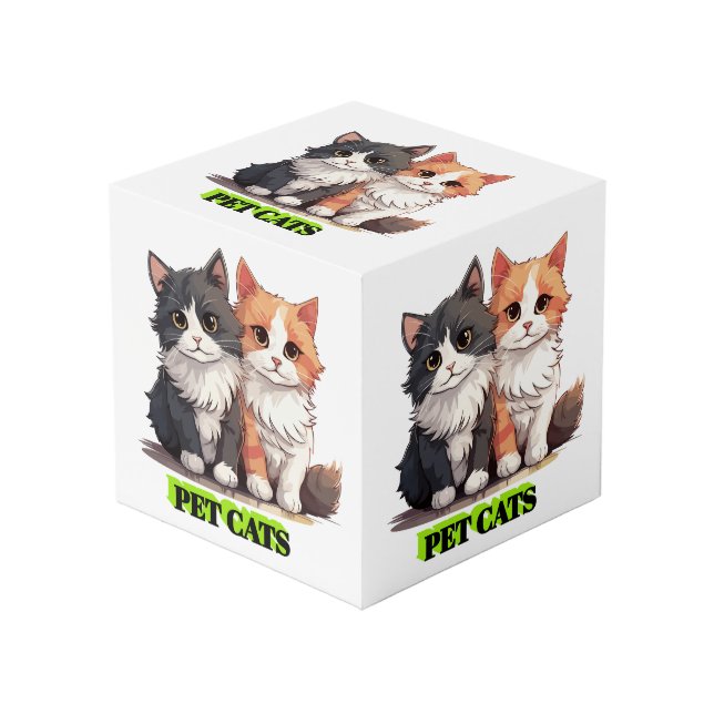 Pet Cats Cube (Front Angled)