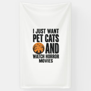 Pet Cats Horror Movies Vintage Halloween Shirt Des Banner