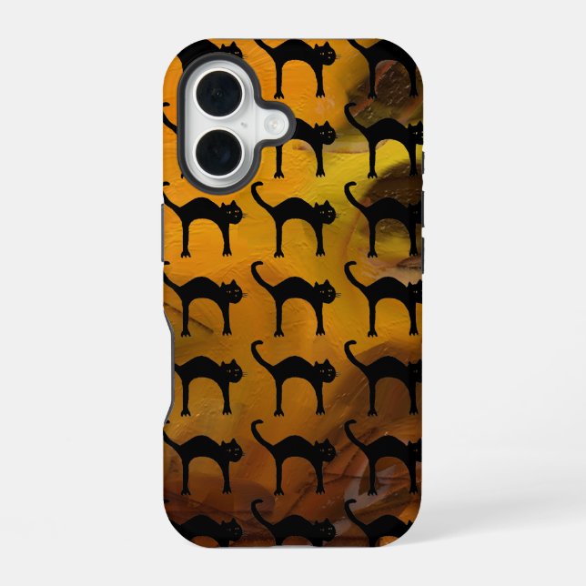 Pet Cats  iPhone 16 Case (Back)
