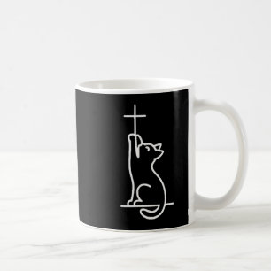Pet Cats Love Jesus Be Happy Cat  Coffee Mug
