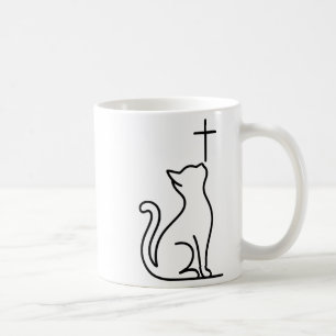 Pet Cats Love Jesus Be Happy Savior Coffee Mug