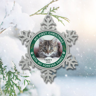 Pet Chat Mon Premier Noël Photo Ornement Personnal