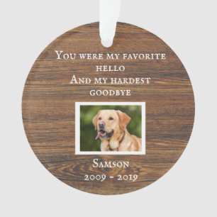 Pet Chien Chat Memorial Custom Bois Photo