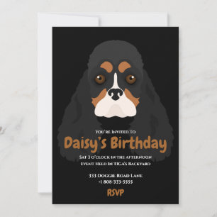 Pet chien d'anniversaire Pet vie fête invitation