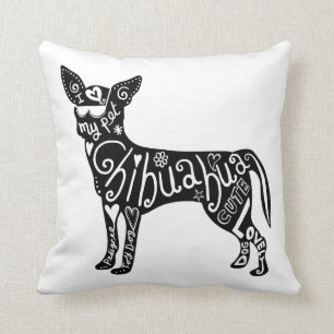 Pet Chihuahua Dog Throw Pillow