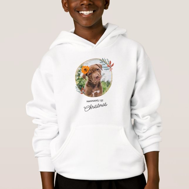 Pet Christmas Personalized Dog Photo (Front)