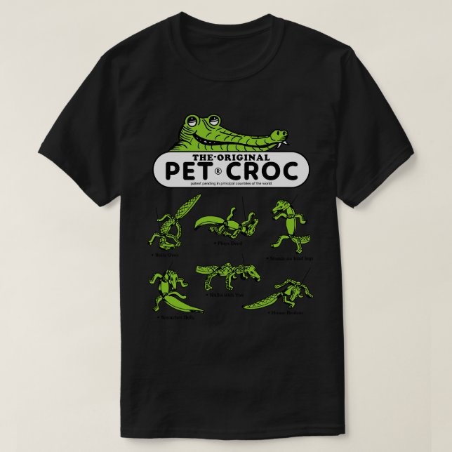 Pet Croc Walking Foam Toy Light T-Shirt (Design Front)