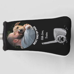 Pet Custom Photo Best Dad By Par Putter Golf Head  Cover