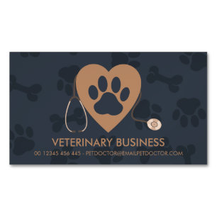 Pet Doctor Animal Hospital Magnetic Business Card