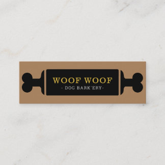 Pet dog bakery boutique dog food pet shop mini business card