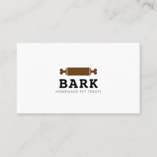 Pet dog bakery homemade dog treats shop business card