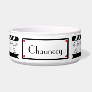 Pet DOG Bowl Large "FEED ME HANGRY"