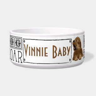 Pet DOG Bowl Large "I am dog Hear Me Roar"