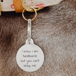 Dog id tags funny top