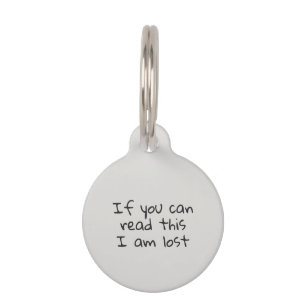 Pet Dog Cat Funny Humour Customize ID Tag