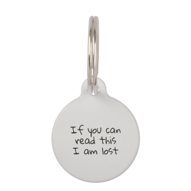 Pet Dog Cat Funny Humour Customize ID Tag (Front)
