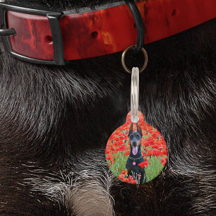 Pet Dog Cat ID Lost Photo Personalized Text Tag