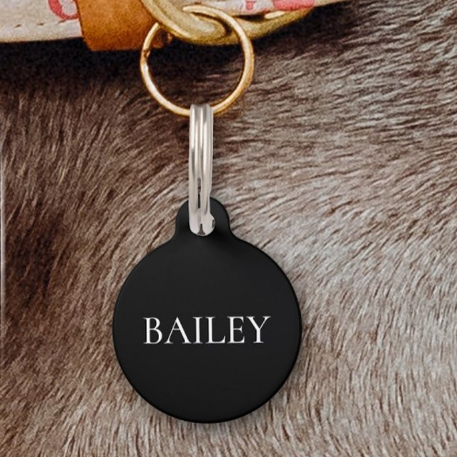 Pet Dog Cat Minimalistic Address  Tag (Creator Uploaded)