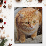 Pet Dog Cat Photo Template Fun Personalize Custom Jigsaw Puzzle<br><div class="desc">This design was created through digital art. It may be personalized by clicking the customize button and changing the colour, adding a name, initials or your favourite words. Contact me at colorflowcreations@gmail.com if you with to have this design on another product. Purchase my original abstract acrylic painting for sale at...</div>