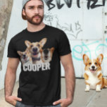 Pet Dog Custom Made Personalized Photo  T-Shirt<br><div class="desc">This design may be personalized in the area provided by changing the photo and/or text. Or it can be customized by clicking Personalize this Template and then choosing the click to customize further option and delete or change the colour of the background, add text, change the text colour or style,...</div>