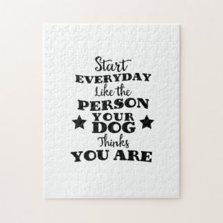 Pet Dog Funny Quote Jigsaw Puzzle