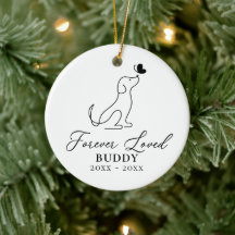 Pet Dog Memorial Forever Loved Name & Photo
