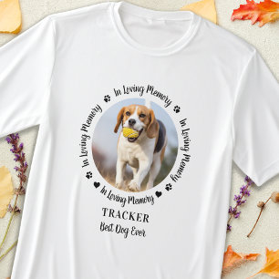 Pet Dog Memorial Loving Memory Personalized Photo T-Shirt
