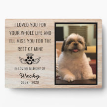 Pet Dog Memorial Remembrance In Loving Memory