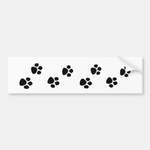 Pet Dog Owner Paw Prints Bumper Sticker