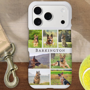 Pet Dog Photo Collage Personalized Light Grey