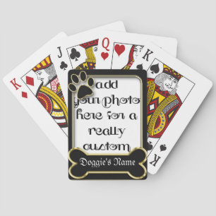 Pet Dog Photo Frame Template Playing Cards