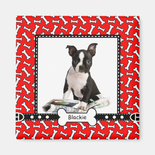 Pet Dog Portrait Photo Template Fridge Magnet