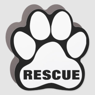 Pet Dog Puppy Rescue Personalized Car Magnet