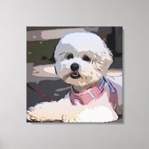 Pet dog, Puppy, Walk Canvas Print