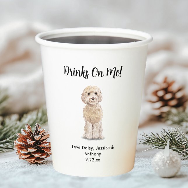 Pet Dog Wedding Paper Cups (Creator Uploaded)
