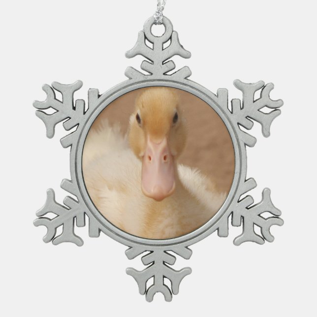 Pet Duck Snowflake Ornament (Front)