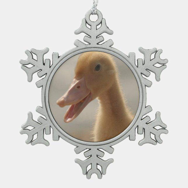 Pet Duck Snowflake Ornament (Front)