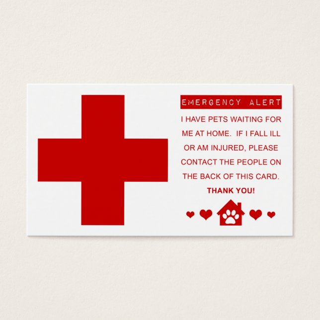 pet emergency alert (Front)