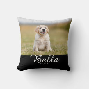 Pet Established Photo Throw Pillow